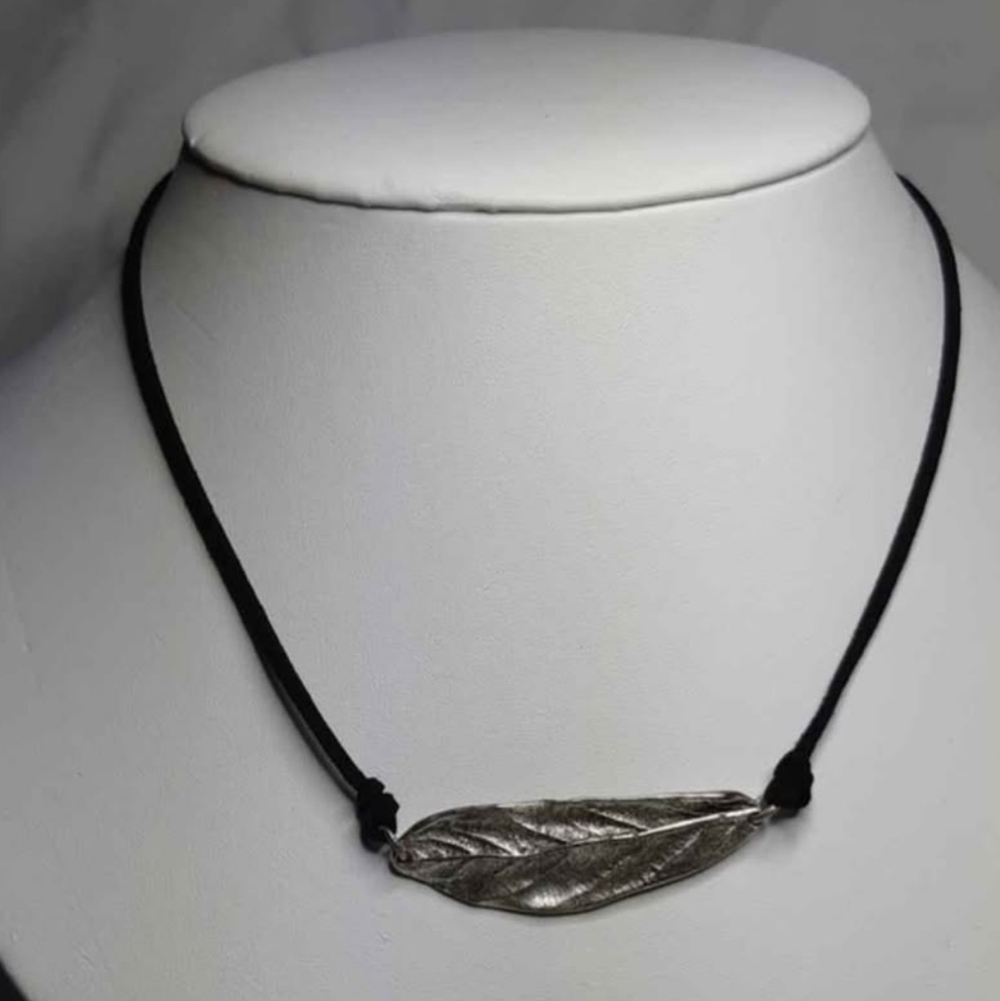 Silver Leaf Necklace